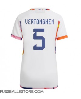 Günstige Belgien Jan Vertonghen #5 Auswärtstrikot Damen WM 2022 Kurzarm